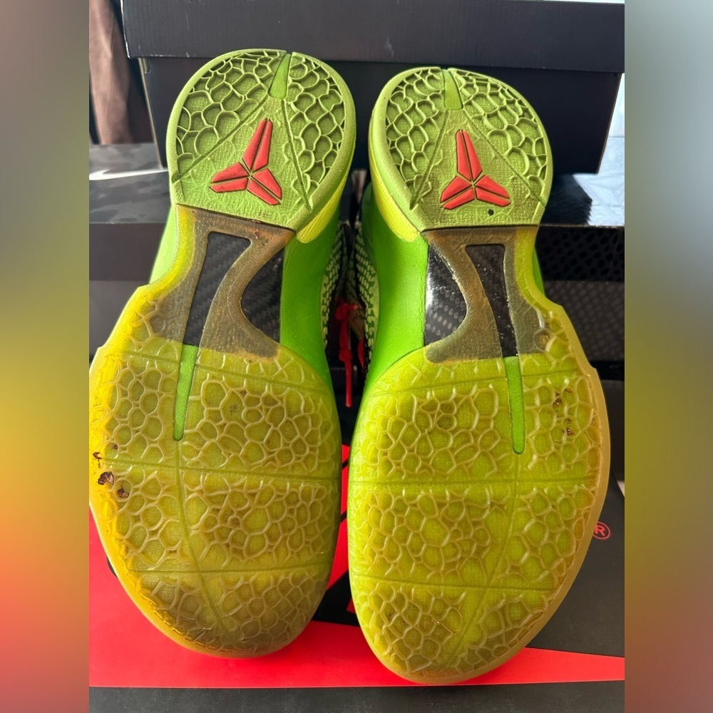 Nike Kobe 6 Grinch 2010 sz 11 VI - Picture 6 of 7